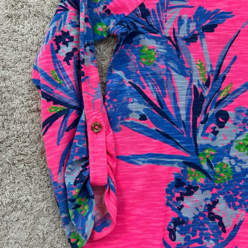 Lilly Pulitzer Pink and Bright Blue Dress - Picture 2 of 5